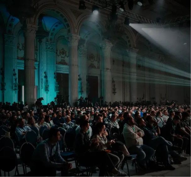 Large conference audience