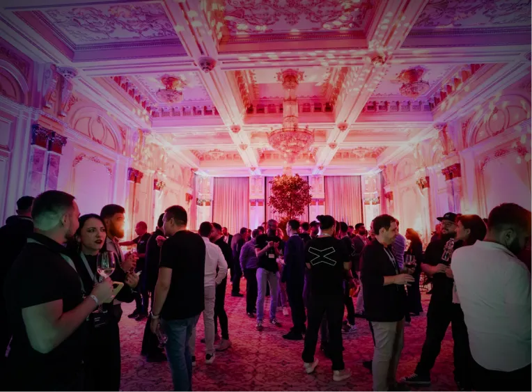 Networking event with attendees